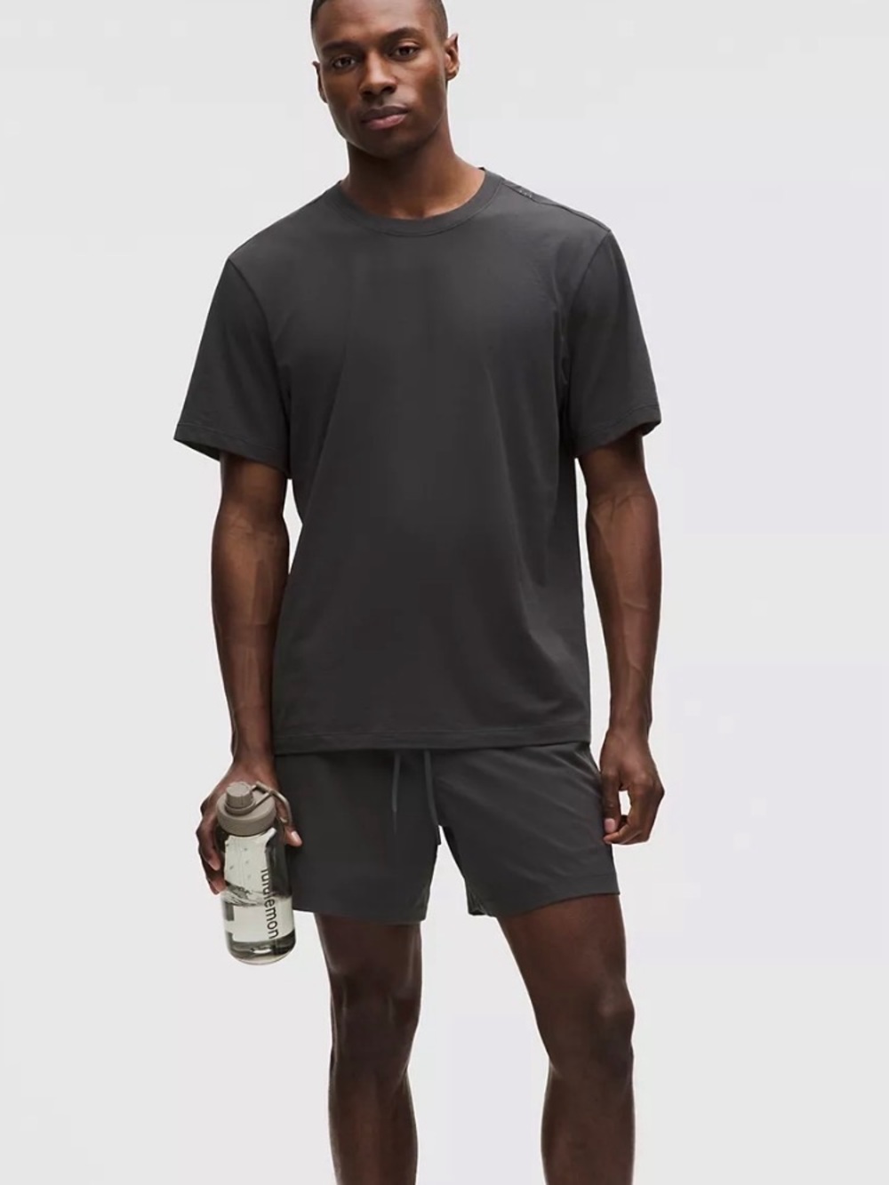 Lululemon Zeroed In Short-Sleeve Shirt-Charcoal L